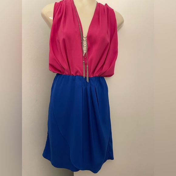 2 tone silky dress - Picture 2 of 5